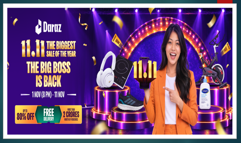 Daraz 11.11 “The Biggest Sale of the Year” Begins November 1 at 8 PM